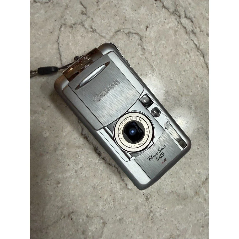Canon PowerShot S45 Digital Camera Untested dead battery.....  ....(C5B3)